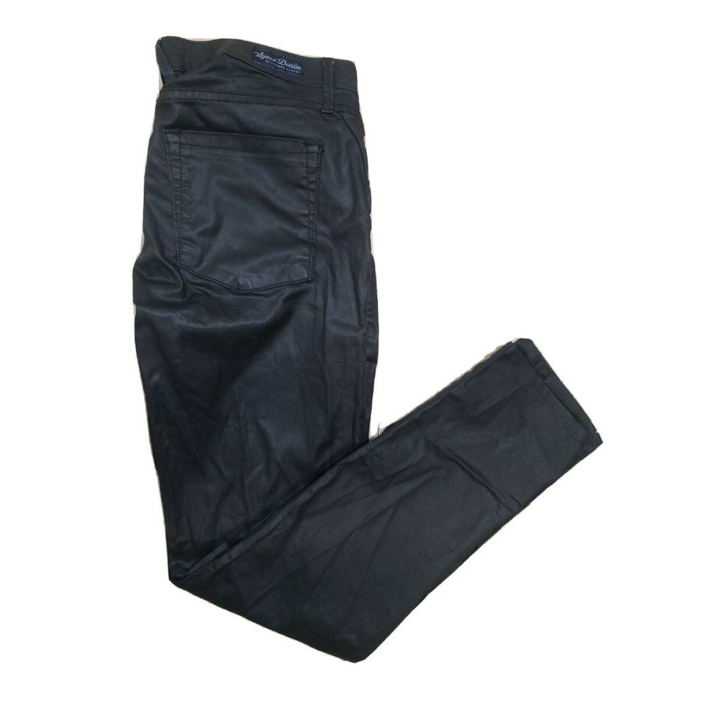 Agave Jeans Denim Leggings Delgada Pants 27 Slim Skinny Black Stretch Jegging